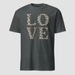 Love Leopard Skin Unisex T-Shirt - Image 9