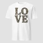 Love Leopard Skin Unisex T-Shirt - Image 6
