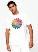 Leaf Mandala Unisex T-Shirt - Image 2