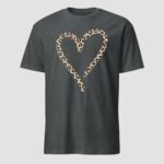Leopard Heart Unisex T-Shirt - Image 7