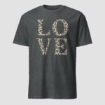 Love Leopard Skin Unisex T-Shirt - Image 9