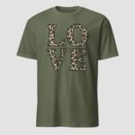 Love Leopard Skin Unisex T-Shirt - Image 8