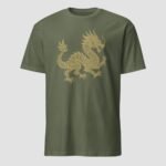 Chinese Asian Dragon Luck Unisex T-Shirt - Image 10