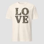 Love Leopard Skin Unisex T-Shirt - Image 5