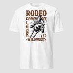Rodeo Cowboy, Legend Unisex T-Shirt - Image 5