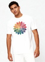 Leaf Mandala Unisex T-Shirt - Image 2