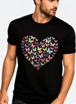 Butterfly Heart Unisex T-Shirt - Image 2