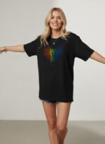 Rainbow Butterfly Unisex T-Shirt - Image 3