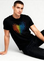 Rainbow Butterfly Unisex T-Shirt - Image 2