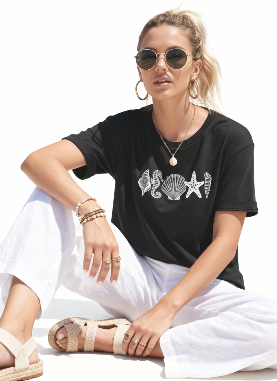 141a floor Sea Shells Unisex T-Shirt - Image 1