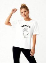 Namaste Cat Unisex T-Shirt - Image 3