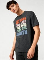 Eat Less From A Box and More From the Earth Unisex T-Shirt - Image 2