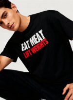 Eat Meat Lift Weights Unisex T-Shirt - Image 2