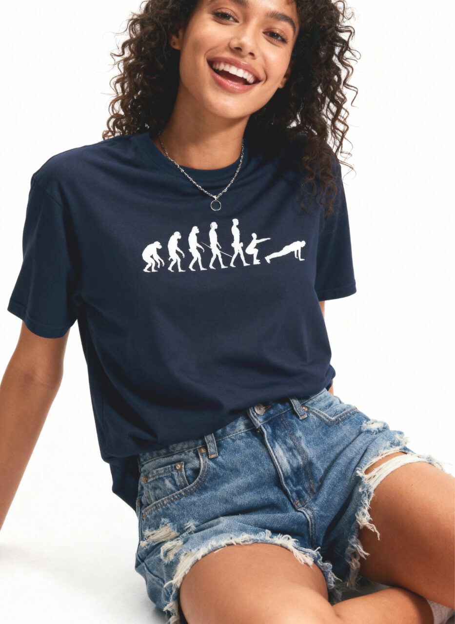 177b floor Evolution of Fitness Unisex T-Shirt - Image 1