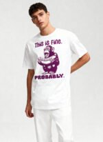 This is Fine. Probably Unisex T-Shirt - Image 2