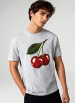 Retro Cherries Unisex T-Shirt - Image 2