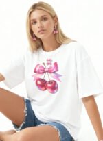 Cherries Pink Unisex T-Shirt