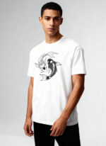Fish Yin Yang T-Shirt | Zen Koi Balance & Harmony Design - Image 2