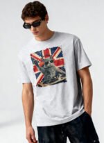 British DJ Cat Unisex T-Shirt - Image 2