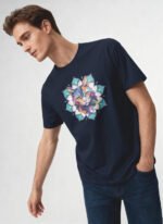 Cat Mandala Unisex T-Shirt - Image 2