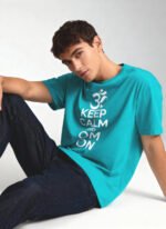 Keep Calm And Om On Unisex T-Shirt - Image 2