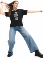 Keep Calm And Om On Unisex T-Shirt - Image 3