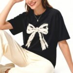 Cream Bow Unisex T-Shirt