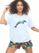 Deep sea Dolphin Unisex T-Shirt - Image 3