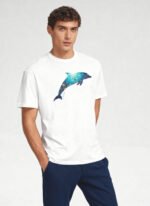Deep sea Dolphin Unisex T-Shirt - Image 2