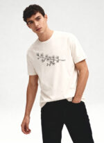 Cherry Blossom Sakura T-Shirt | Minimalist Japanese Floral Design - Image 2
