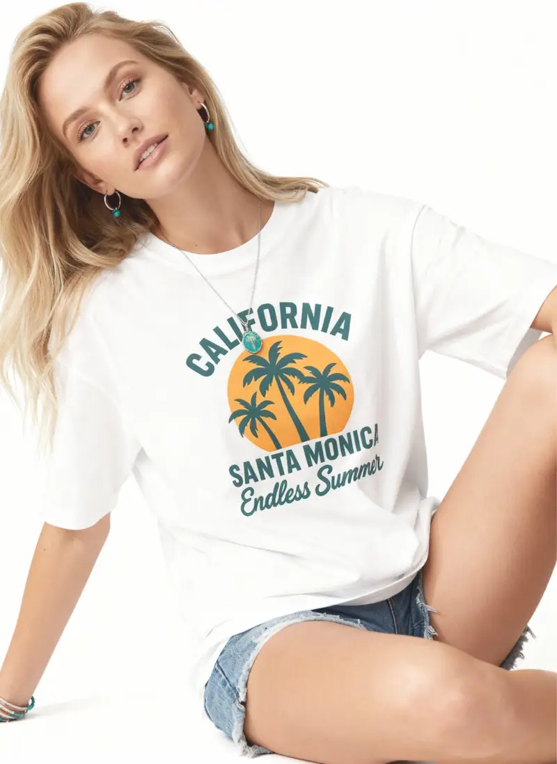 96a floor California, Santa Monica Unisex T-Shirt - Image 1