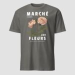 Marche Paris Aux Fleurs Unisex T-Shirt - Image 7