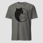 Yin Yang Cat Unisex T-Shirt - Image 6