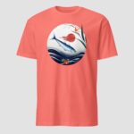 Japanese Sardine Art T-Shirt | Zen Ocean & Rising Sun Design - Image 12