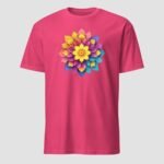 Bright Flower Unisex T-Shirt - Image 13
