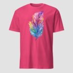 Vibrant feather Unisex T-Shirt - Image 13