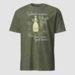 Today's Menu, Good Wine, Good Times Unisex T-Shirt - Image 6
