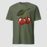 Retro Cherries Unisex T-Shirt - Image 9