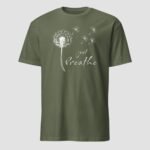 Dandelion Just Breathe Unisex T-Shirt - Image 6