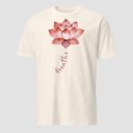 Breathe Lotus Unisex T-Shirt - Image 7