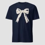 Cream Bow Unisex T-Shirt - Image 8