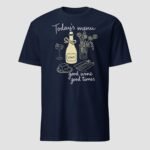 Today's Menu, Good Wine, Good Times Unisex T-Shirt - Image 7
