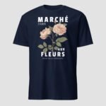 Marche Paris Aux Fleurs Unisex T-Shirt - Image 10