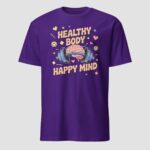 Healthy Body Happy Mind T-Shirt | Wellness & Self Care Tee | Vazink - Image 11