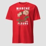 Marche Paris Aux Fleurs Unisex T-Shirt - Image 11