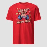 Healthy Body Happy Mind T-Shirt | Wellness & Self Care Tee | Vazink - Image 12