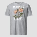 Marche Paris Aux Fleurs Unisex T-Shirt - Image 5