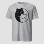 Yin Yang Cat Unisex T-Shirt - Image 10