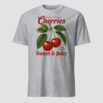 Cherries, Sweet & Juicy Unisex T-Shirt - Image 6